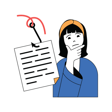 Data phishing  일러스트레이션
