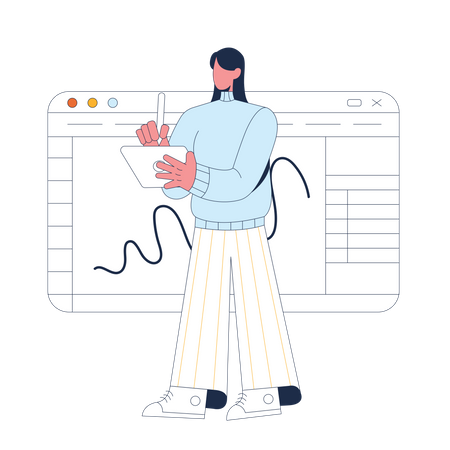 Data Presenter  Illustration