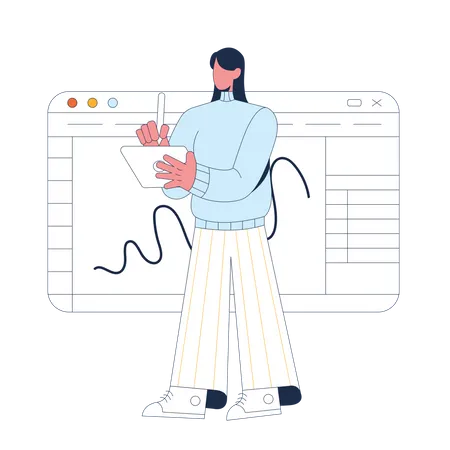 Data Presenter  Illustration