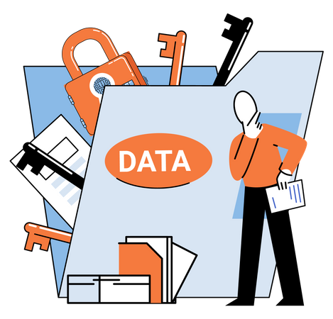 Data privacy Illustration