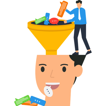 Data Processing and Funnel Visualization  Illustration