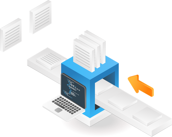 Data processing  Illustration