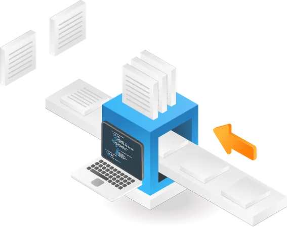 Data processing  Illustration