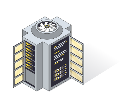 Data processing management  Illustration