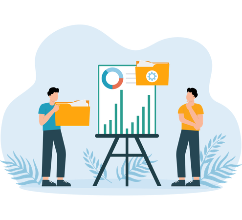 Data Processing techniques used in presentation  Illustration