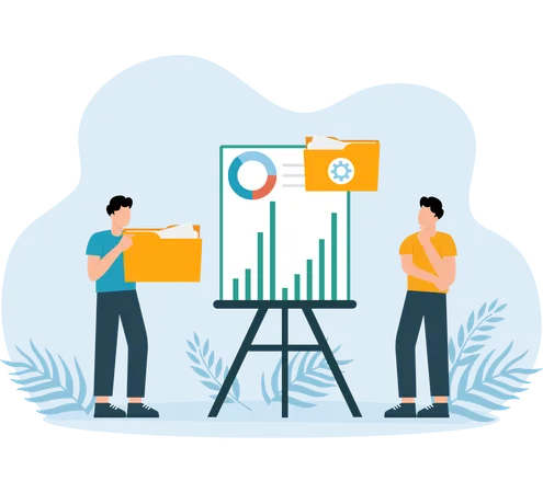 Data Processing techniques used in presentation  Illustration