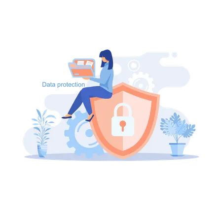 Data protection  Illustration