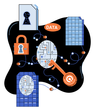 Data protection  Illustration