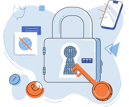 Data protection  Illustration