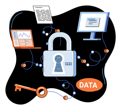 Data protection  Illustration