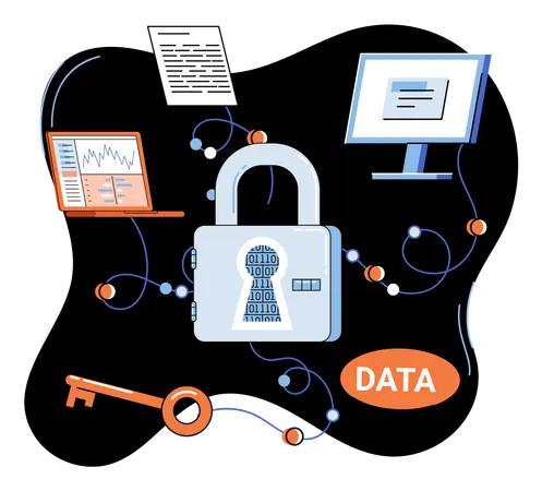 Data protection  Illustration
