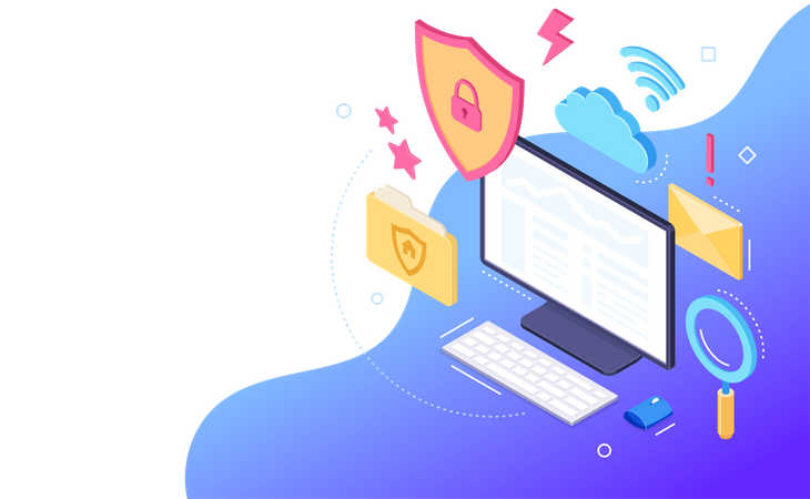 Data Protection  イラスト