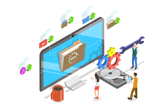 Data Recovery  Illustration