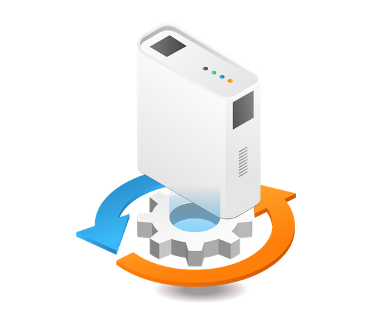 Data recovery process  Illustration