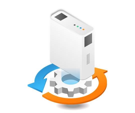 Data recovery process  Illustration