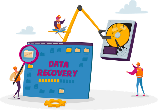 Data recovery server  Illustration