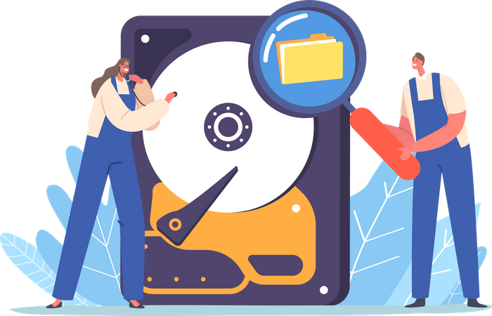 Data Recovery Service  Illustration
