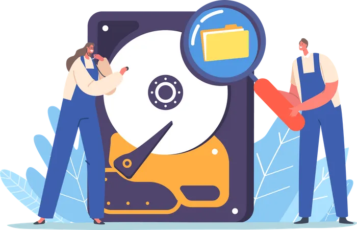 Data Recovery Service  Illustration