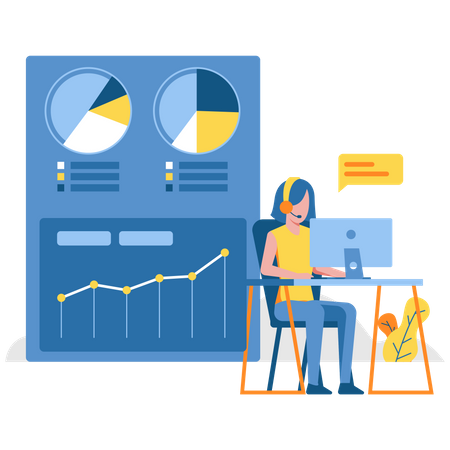 Data Report Illustration