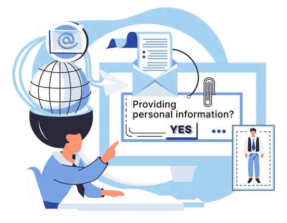 Data safety paramount especially when sharing personal information in cyberspace  Illustration