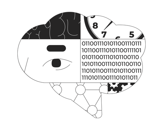 Data science in overlapping browser windows  Illustration