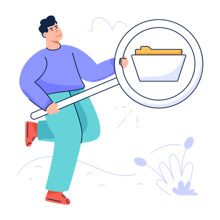 Data Search  Illustration