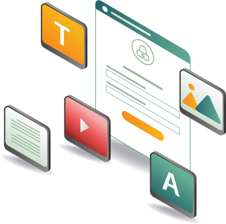 Data security and password management  Illustration