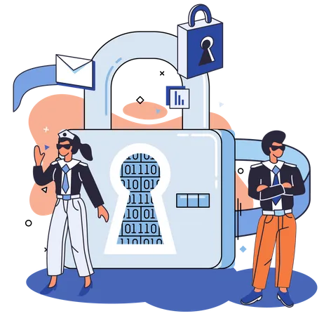 Data security and privacy Illustration