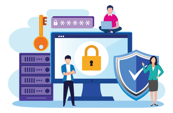 Data Security  Illustration