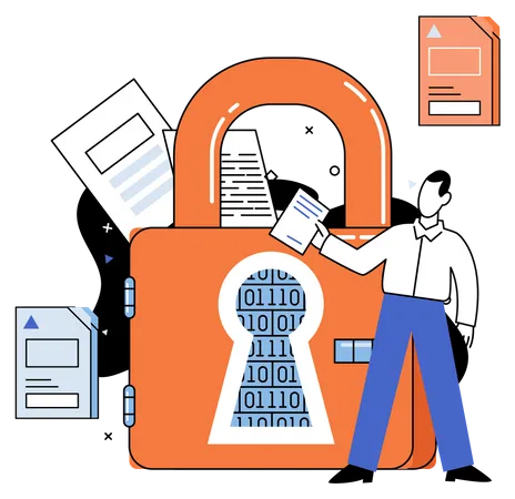 Data Security  Illustration