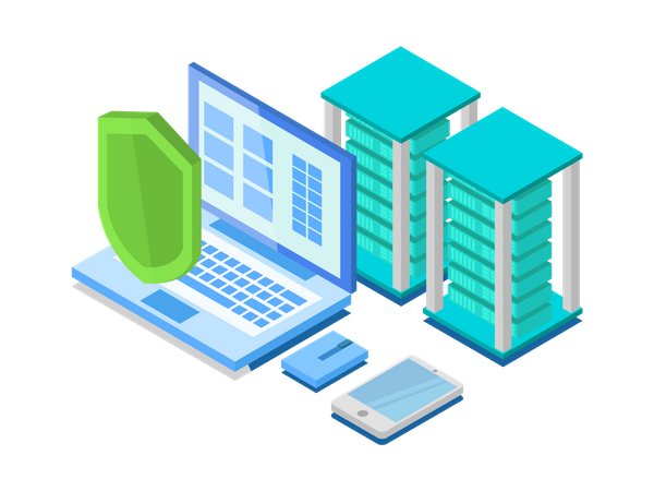 Data security  일러스트레이션