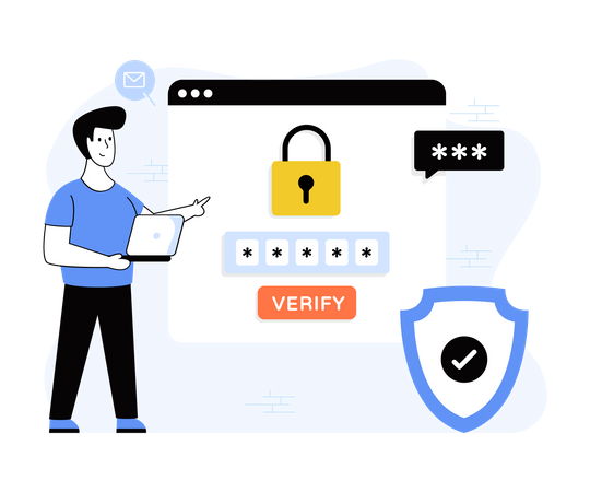 Data Security  일러스트레이션