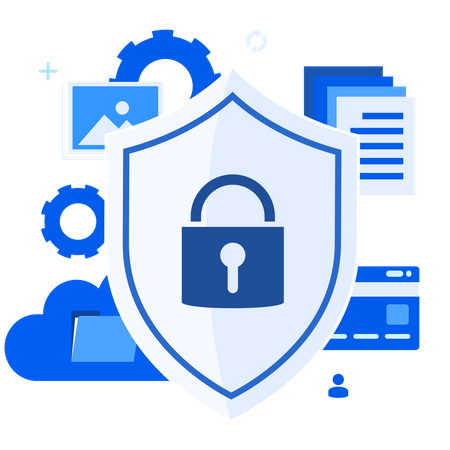 Data security  일러스트레이션