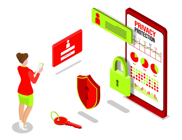 Data Security  일러스트레이션