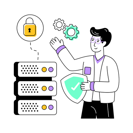 Data Security  일러스트레이션