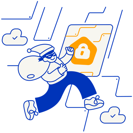 Data security  일러스트레이션