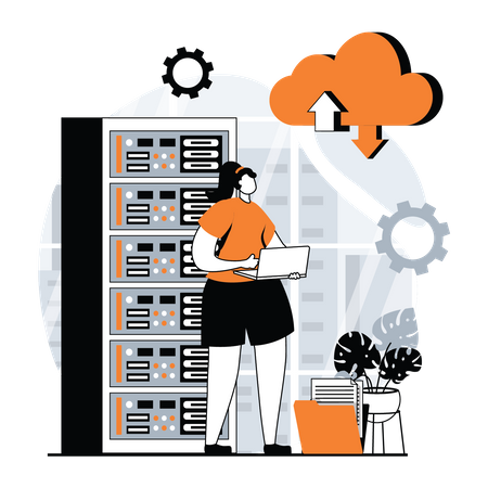 Data server Illustration