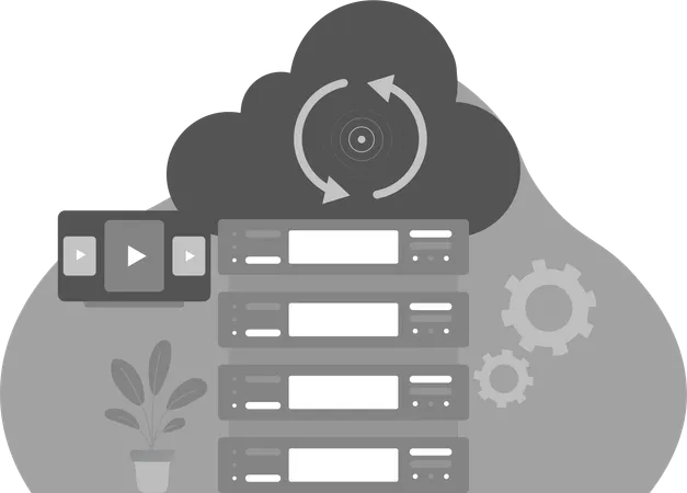 Data server Synchronization and Development  Illustration