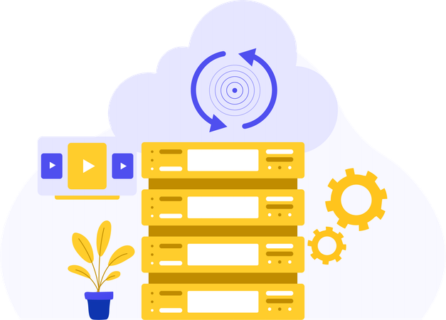 Data server Synchronization and Development  Illustration