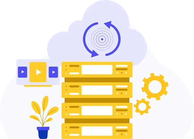 Data server Synchronization and Development  Illustration