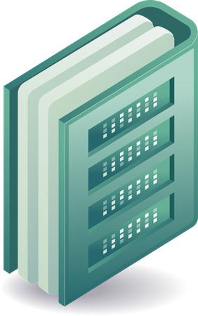 Data server technology  Illustration