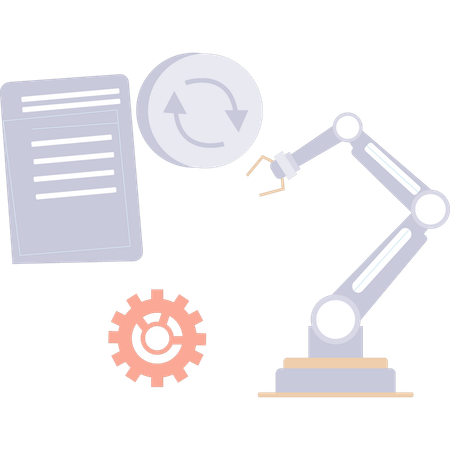 Data settings are being backed up  Illustration