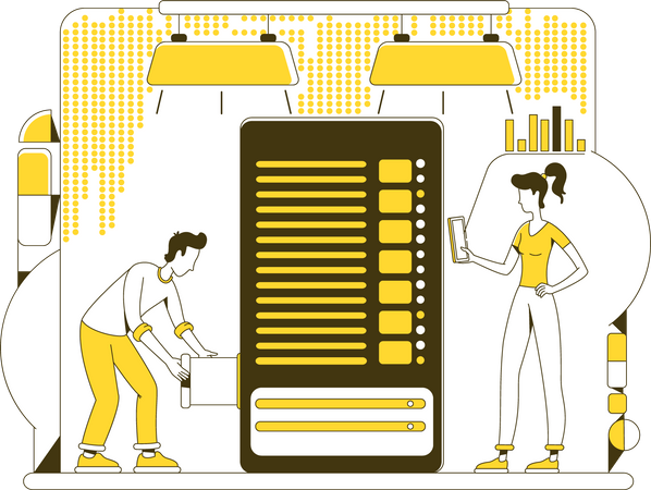 Data storage  Illustration