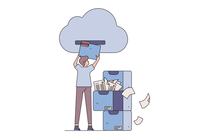Data Storage  일러스트레이션