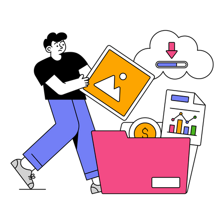 Data Storage  일러스트레이션
