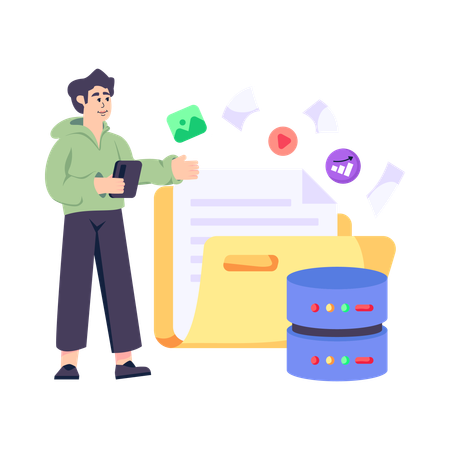 Data Storage  일러스트레이션