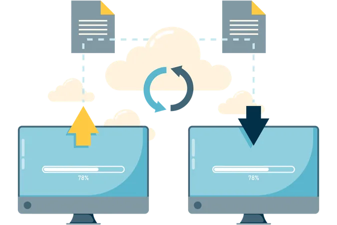 Data transfer  Illustration