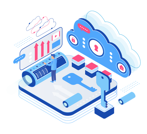 Data Upload Encryption  Illustration