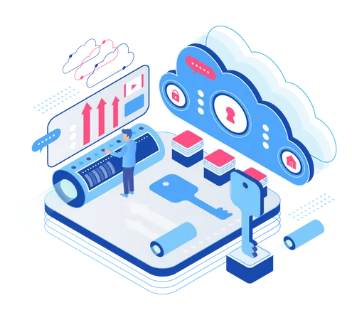 Data Upload Encryption  Illustration