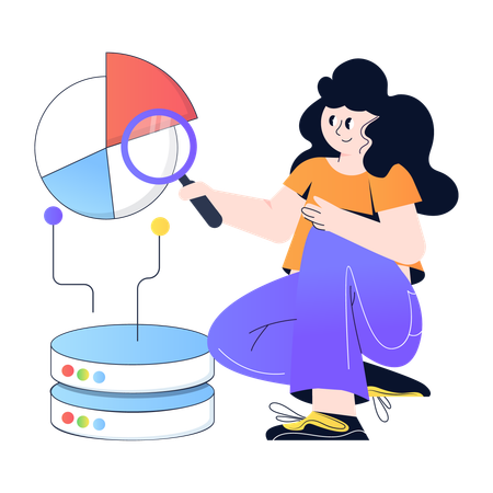 Database Analyzing  Illustration